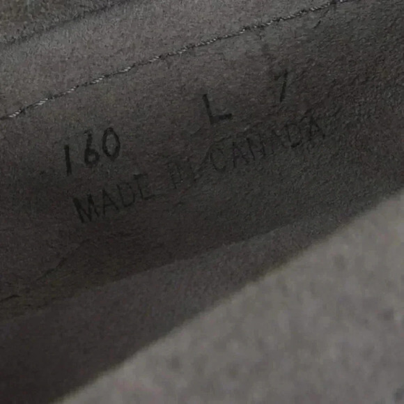 Laurentian Chief Canada Moccasins Spider Fringe Flap Suede Gray Size 7 - Picture 7 of 8